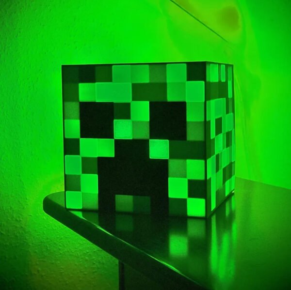 lámpara LED Minecraft Creeper